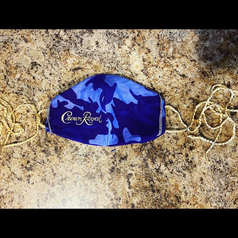 Custom Crown Royal Face Mask handmade - Picture 2 of 6
